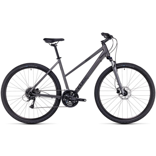 Dviratis Cube Nature Trapeze graphite'n'black 2023-46 cm / XS